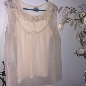 Lace tank top sz XL
